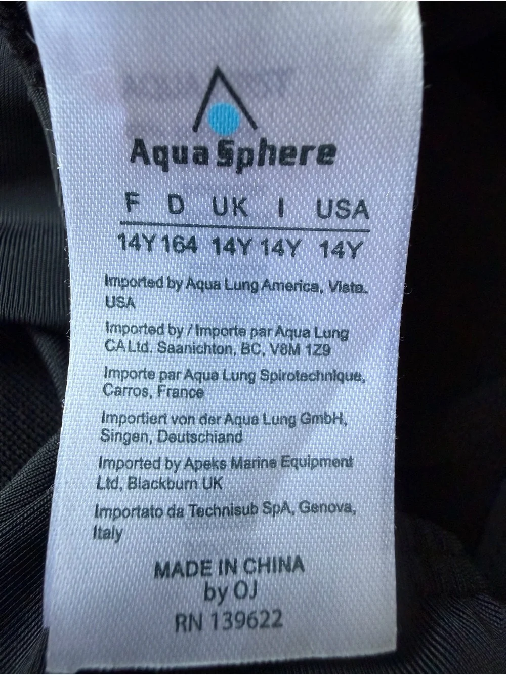 Aqua Sphere girls one